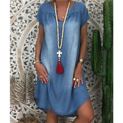 Clara™ | Abito Estivo in Denim Relaxed