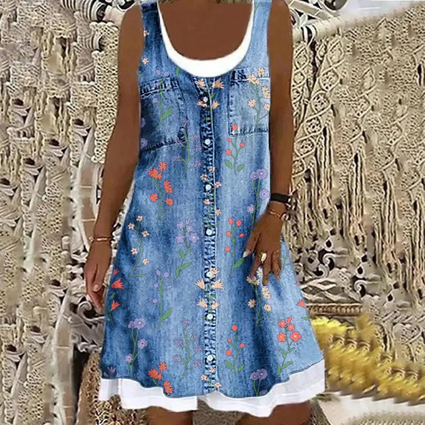 Chiara™ | Abito in Denim Morbido ed Elegante
