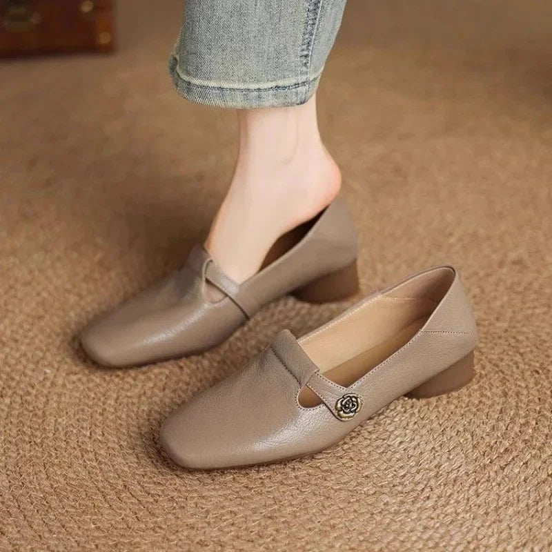 Althea™ | Ballerine Retro a Punta Stile Britannico