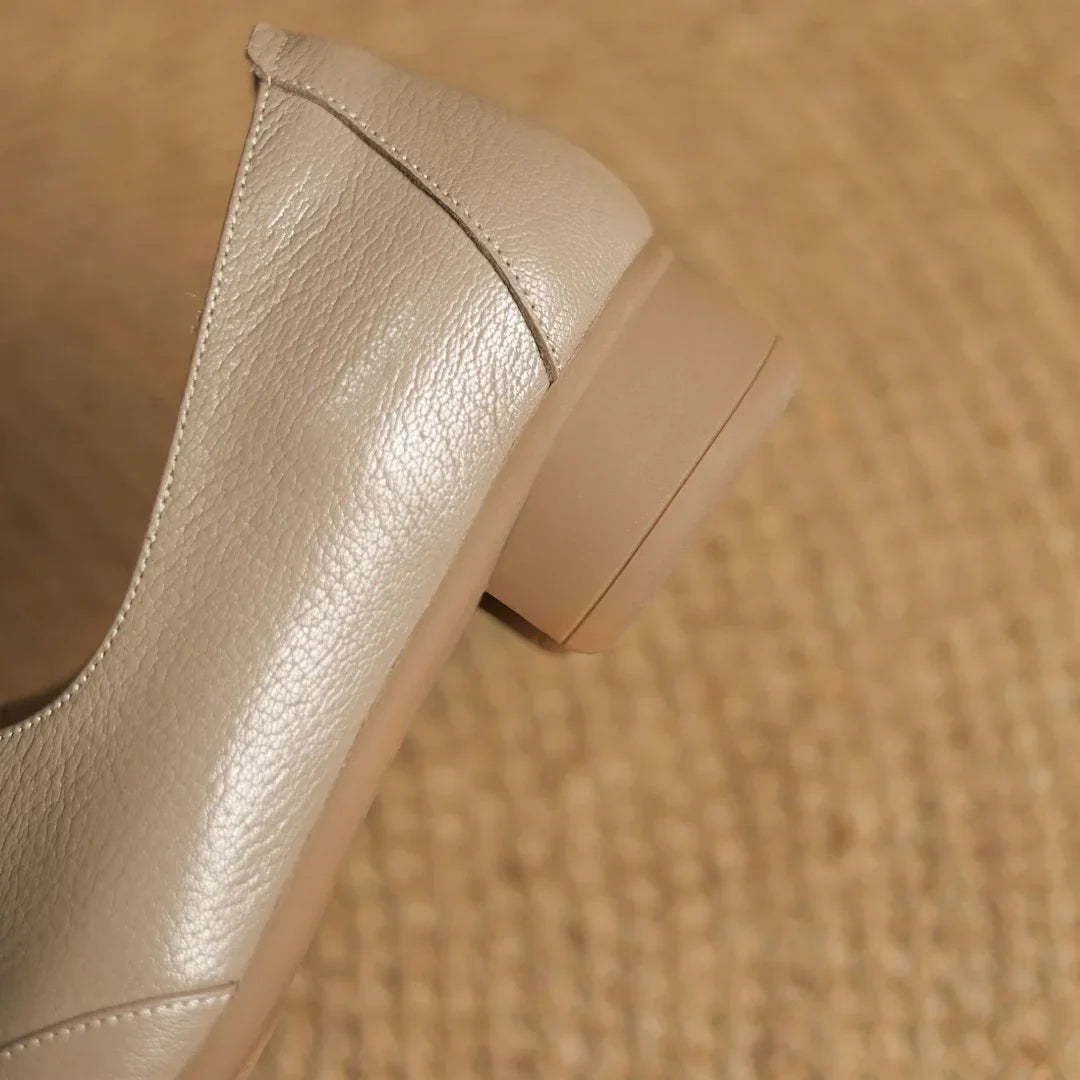 Ariane™ | Ballerine Oxford con Zip Frontale