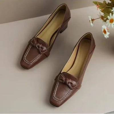 Sibilla™ | Mocassini Retro con Fiocco