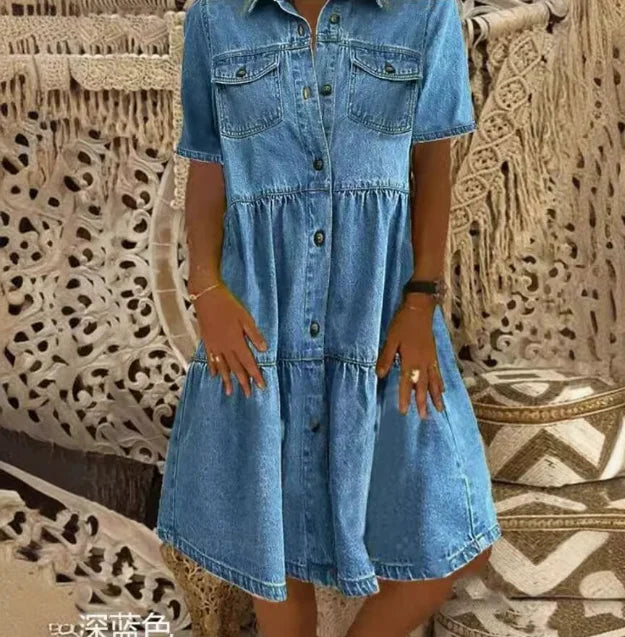Giulia™ | Abito Boho in Denim
