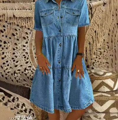 Giulia™ | Abito Boho in Denim