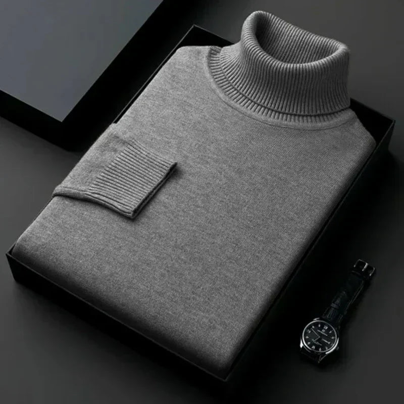 Elegante e comodo maglione a collo alto