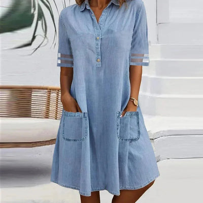 Lucia™ | Vestito in Denim Leggero