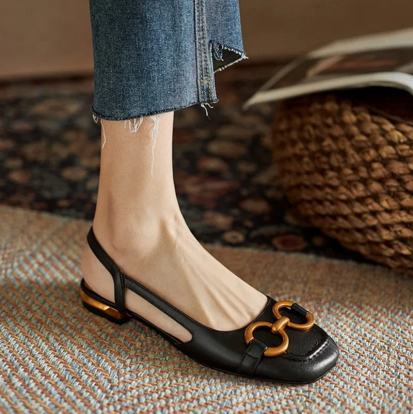 Brenna™ | Sandali in Pelle Ortopedici con Fibbia