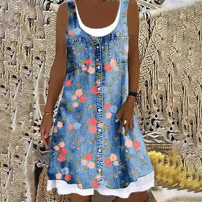 Chiara™ | Abito in Denim Morbido ed Elegante