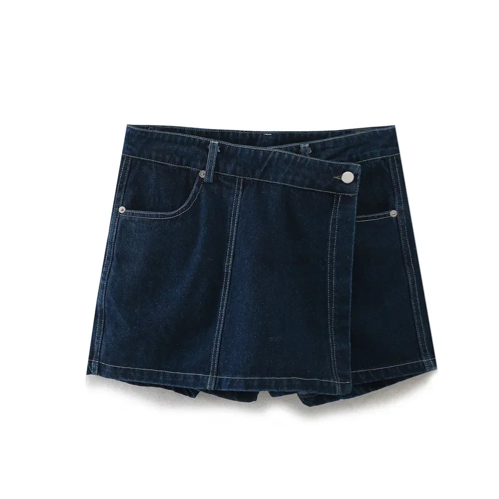 Elisa™ | Set in Denim con Scollatura a V