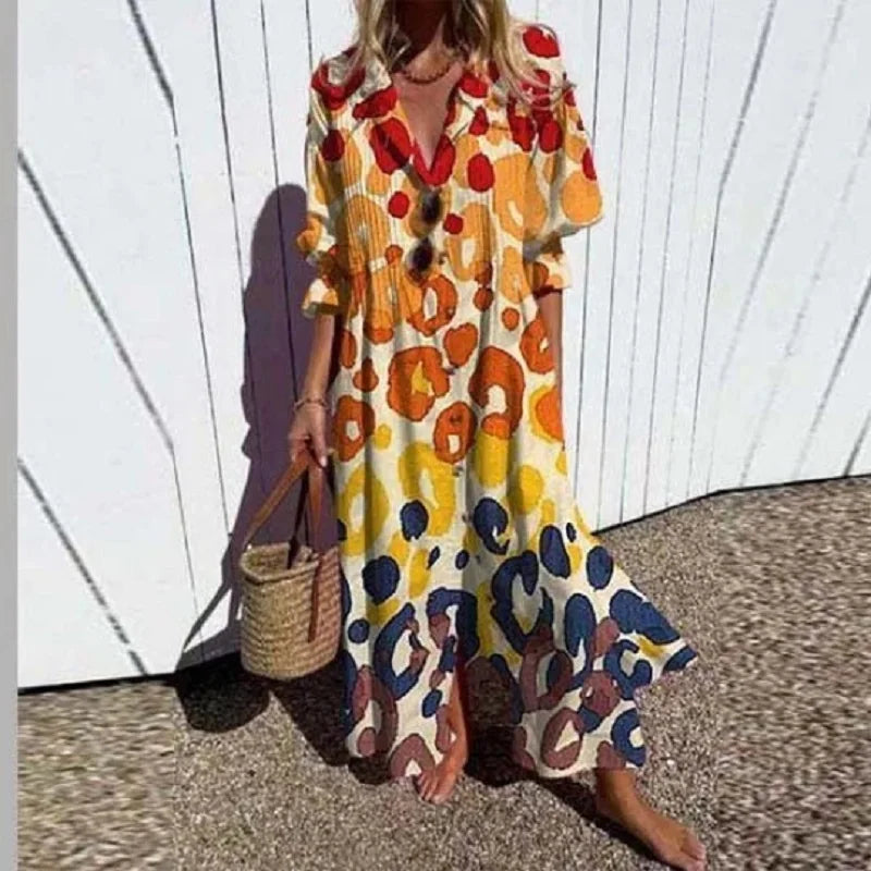 Dalila™ | Abito Maxi Boho Floreale