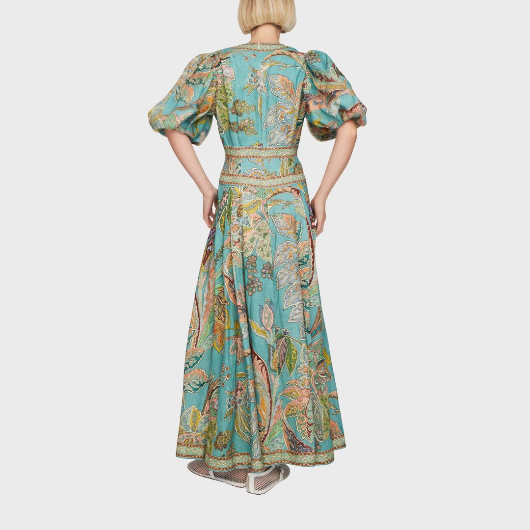 Amelia Quinn™ | Abito Maxi con Maniche a Palloncino