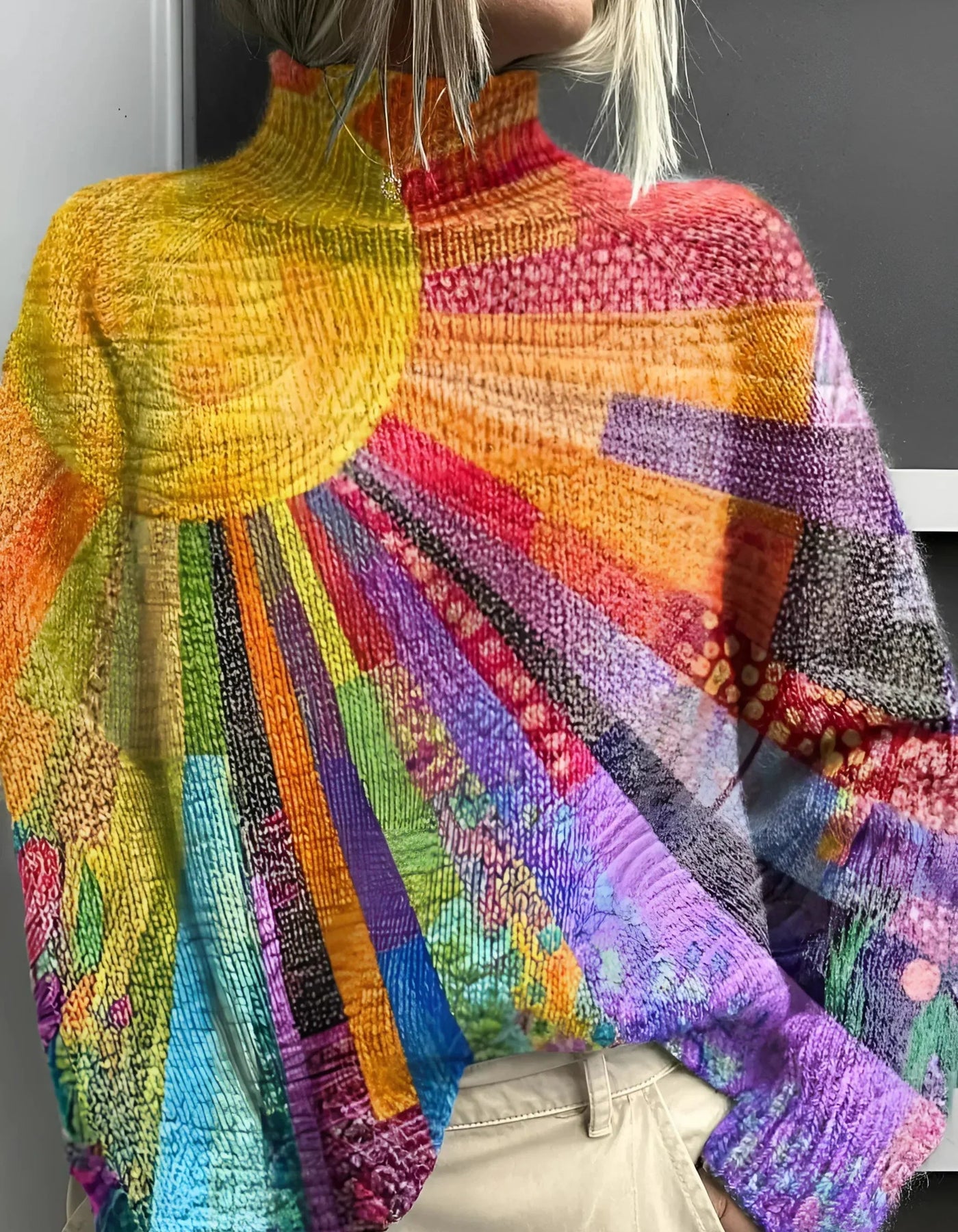 Valeria™ | Maglione Arcobaleno Elegante