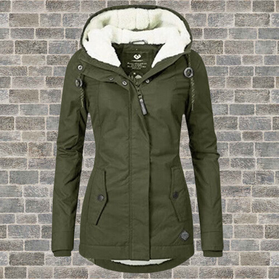 Jenna™ | Giacca con Cappuccio in Sherpa Accogliente