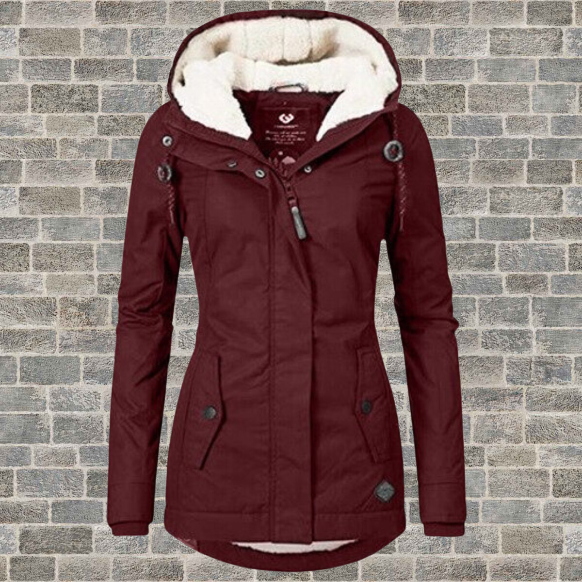 Jenna™ | Giacca con Cappuccio in Sherpa Accogliente