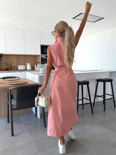 Isabelle™ | Maxi Abito in Denim