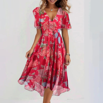 Lina™ | Abito Estivo Elegante a Maniche Corte