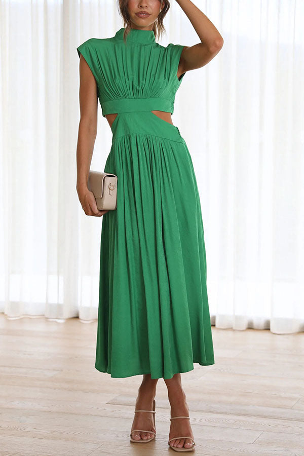 Bianca™ | Vestito Midi con Cut-Out e Tasche
