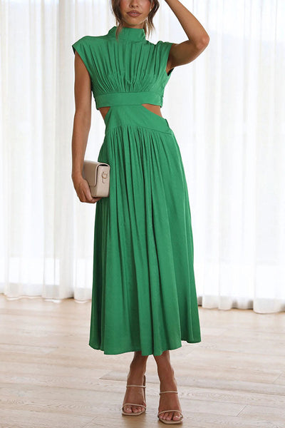 Bianca™ | Vestito Midi con Cut-Out e Tasche