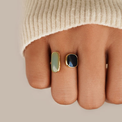 Elena™ | Anello Avvolgente Acquamarina