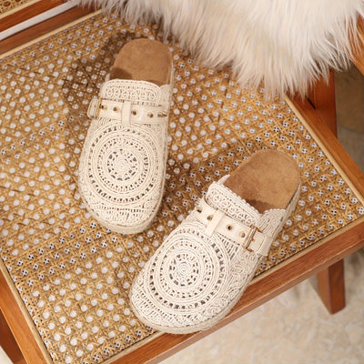 Solene™ | Mules Boho all'Uncinetto