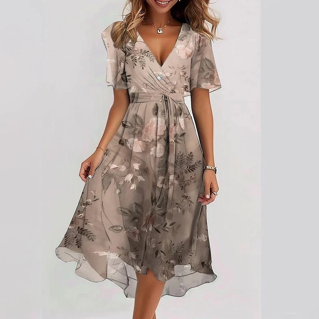 Lina™ | Abito Estivo Elegante a Maniche Corte