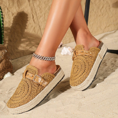 Solene™ | Mules Boho all'Uncinetto