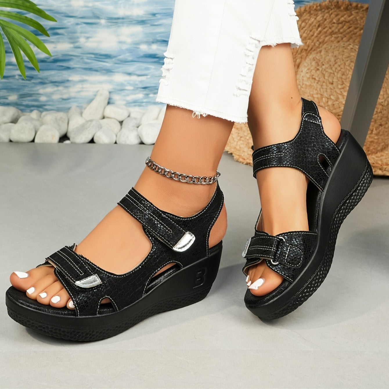 Lyra™ | Sandali Wedge Comfort-Lift