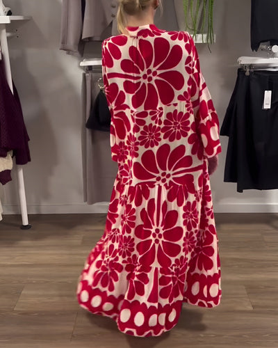 Marielle™ | Abito Maxi Stampato Elegante