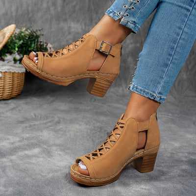 Nessa™ | Sandali con Tacco a Reticolo
