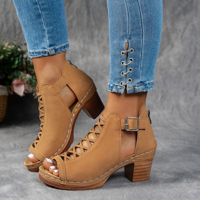 Nessa™ | Sandali con Tacco a Reticolo