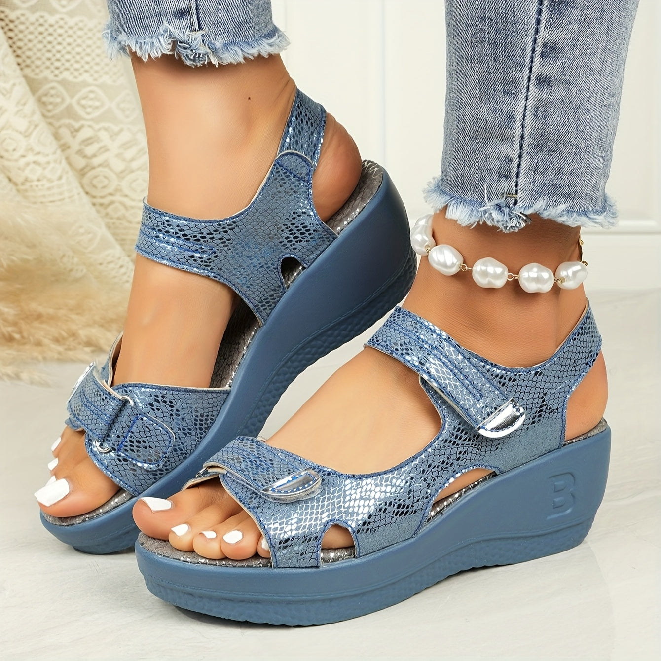 Lyra™ | Sandali Wedge Comfort-Lift