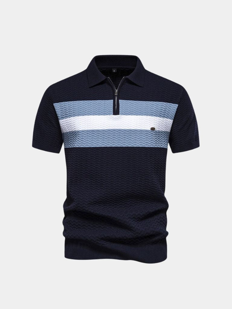 Harlowe™ | Polo con Maniche Corte e Zip