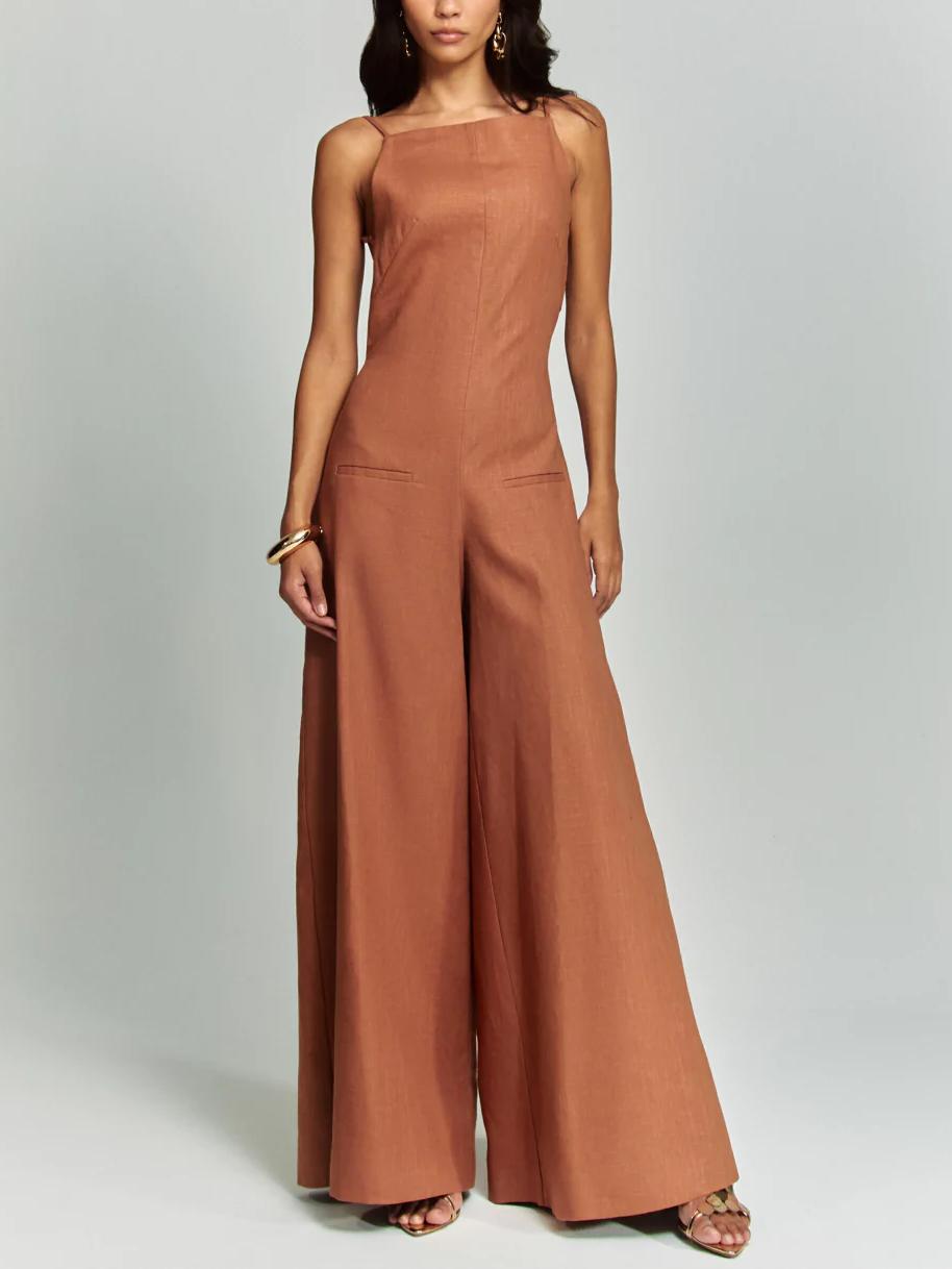 Marta™ | Tuta Halter Marrone
