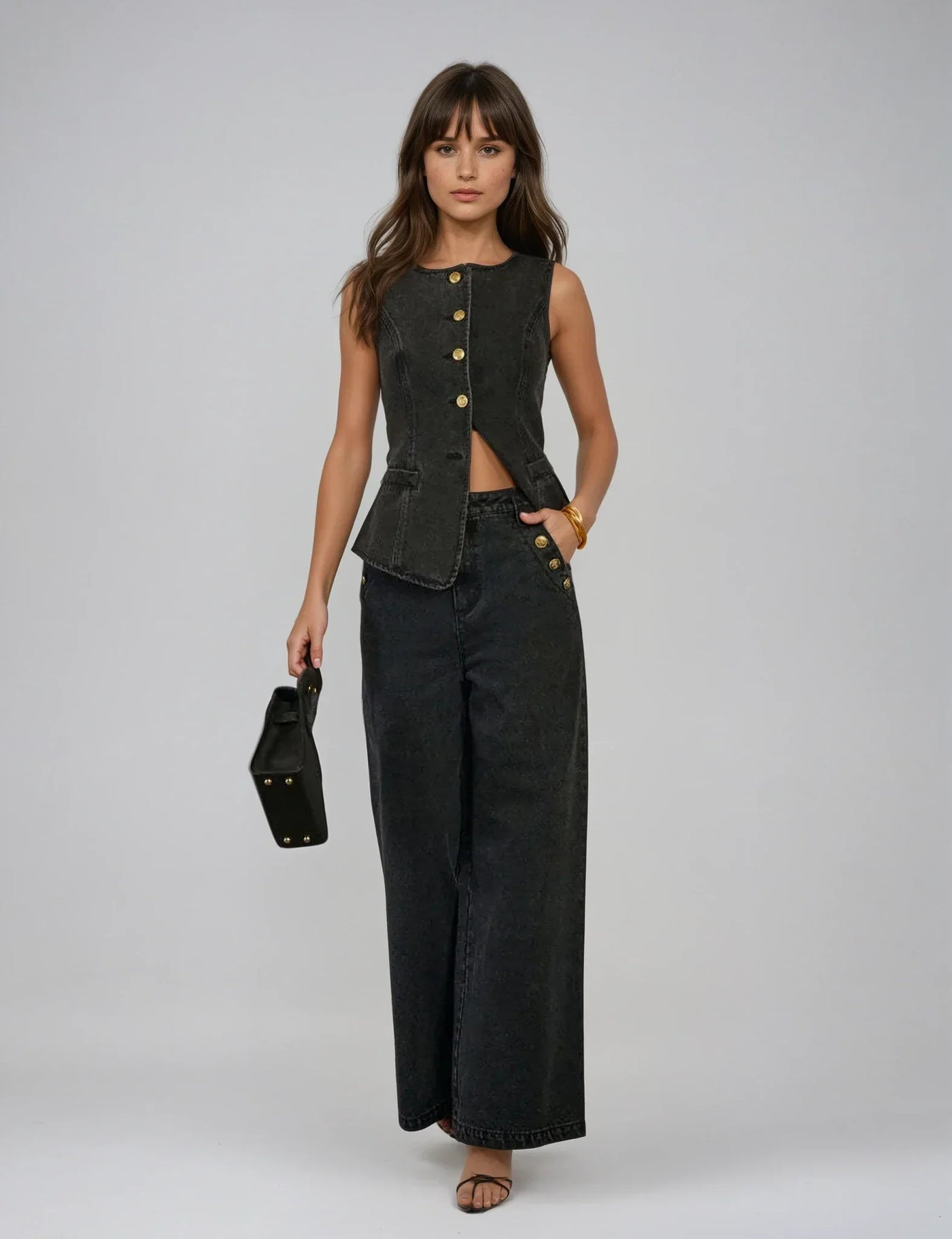 Corinne™ | Completo Denim Raffinato