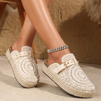 Solene™ | Mules Boho all'Uncinetto