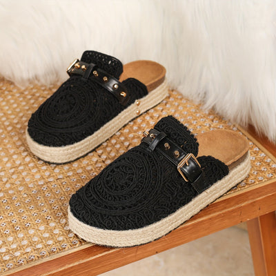 Solene™ | Mules Boho all'Uncinetto