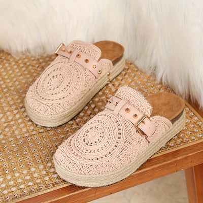 Solene™ | Mules Boho all'Uncinetto