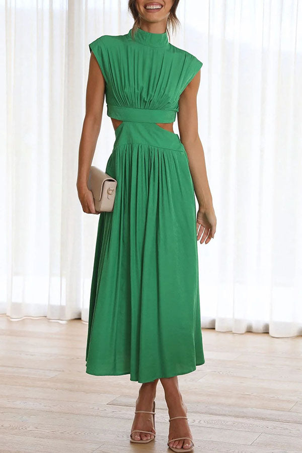 Bianca™ | Vestito Midi con Cut-Out e Tasche