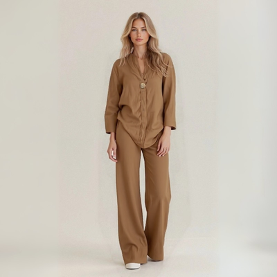 Mireille™ | Completo Estivo in Lino e Cotone Naturale