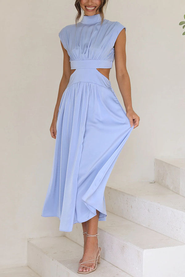 Bianca™ | Vestito Midi con Cut-Out e Tasche