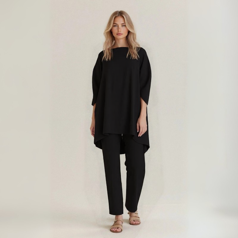 Mireille™ | Completo in Lino e Cotone Artigianale
