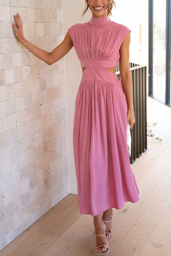 Bianca™ | Vestito Midi con Cut-Out e Tasche