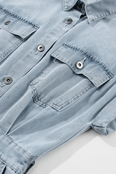 Vittoria™ | Abito in Denim con Maniche Pipistrello