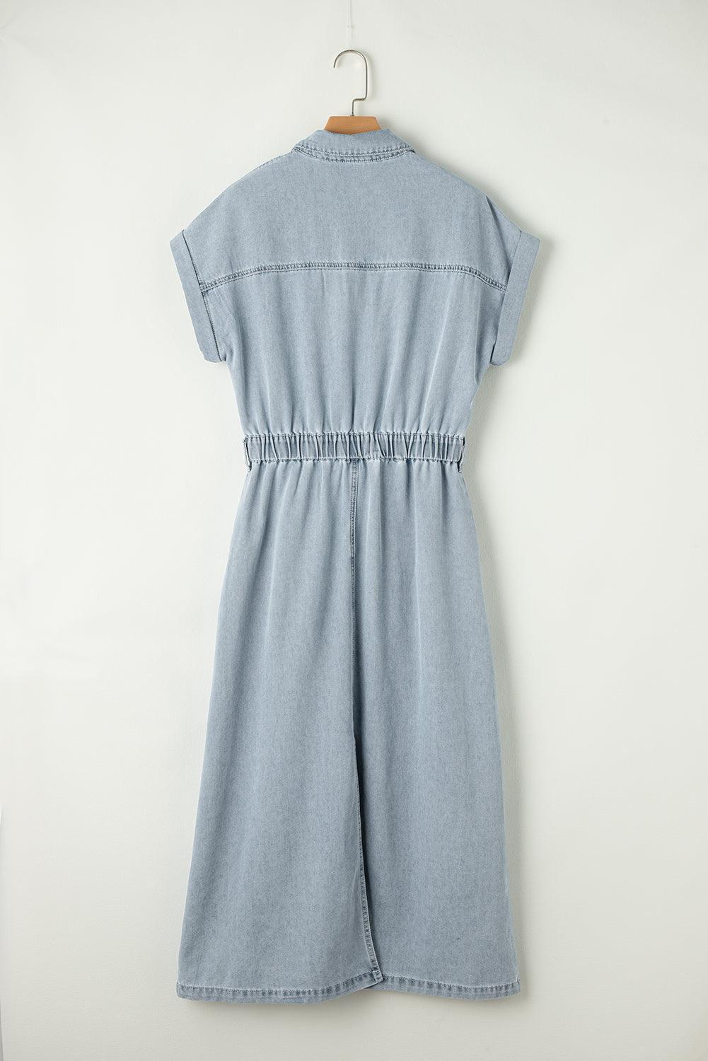 Vittoria™ | Abito in Denim con Maniche Pipistrello