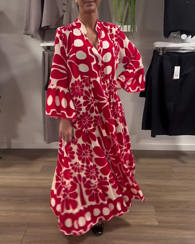 Marielle™ | Abito Maxi Stampato Elegante