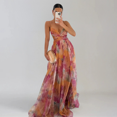 Giada™ | Abito Leggero Con Motivo Floreale