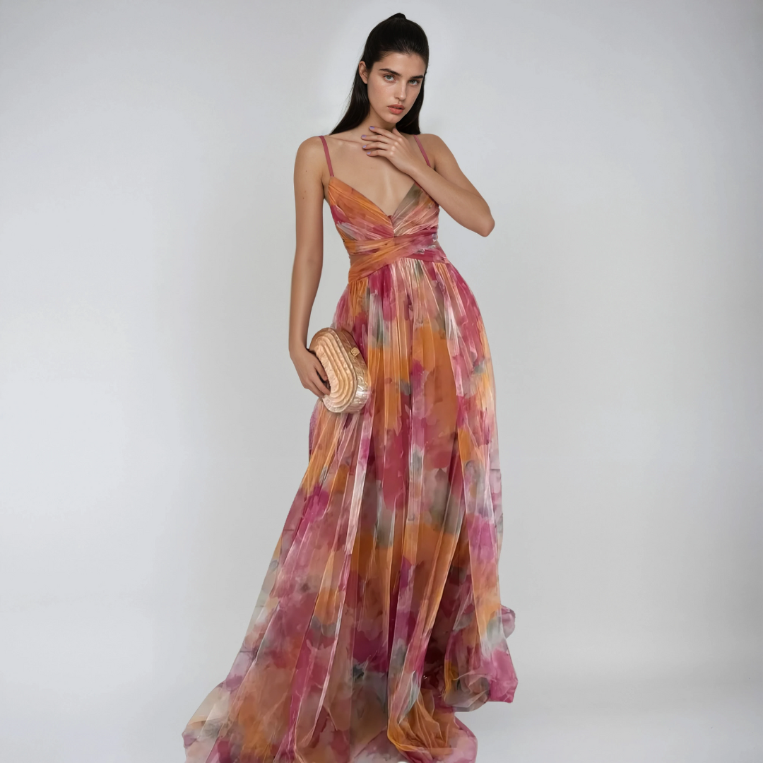 Giada™ | Abito Leggero Con Motivo Floreale