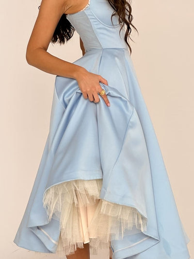 Celeste™ | Abito Midi in Tulle Blu