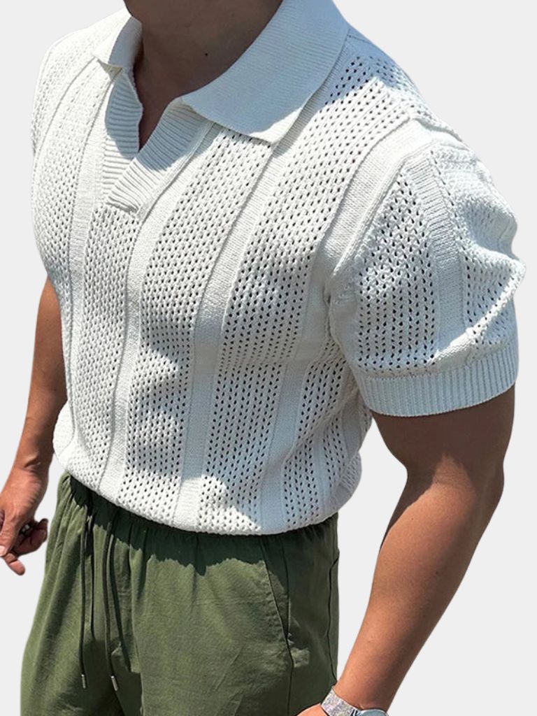 Solenne™ | Polo Testurizzata Avorio