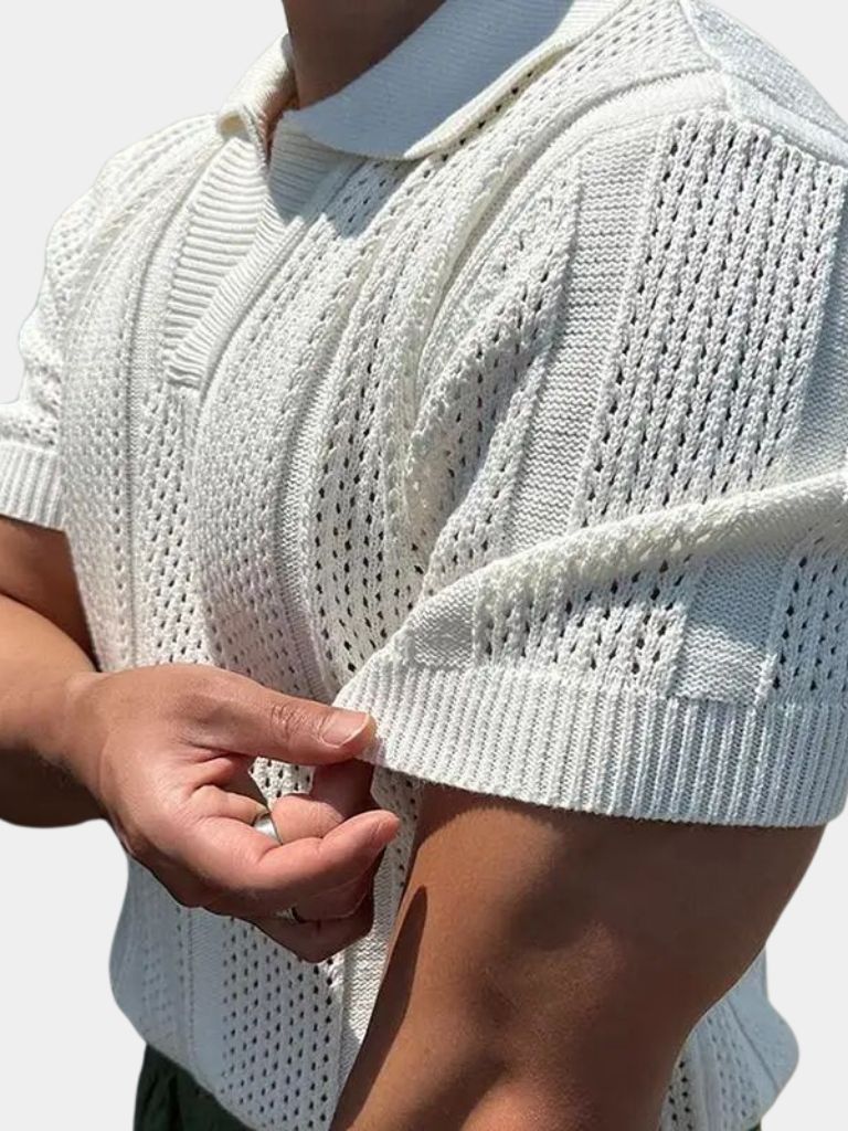 Solenne™ | Polo Testurizzata Avorio