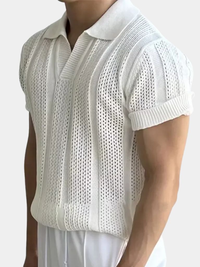 Solenne™ | Polo Testurizzata Avorio